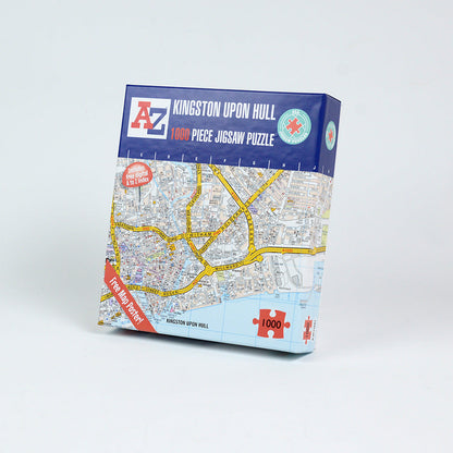 A-Z Map of  Kingston Upon Hull 1000 Piece Jigsaw