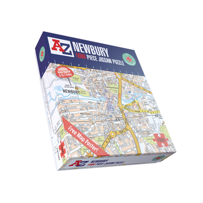 A-Z Map of Newbury 1000 Piece Jigsaw