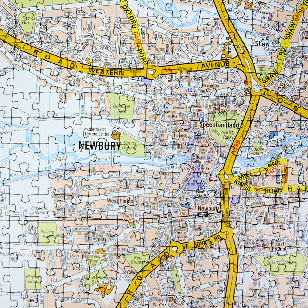A-Z Map of Newbury 1000 Piece Jigsaw
