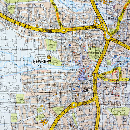 A-Z Map of Newbury 1000 Piece Jigsaw