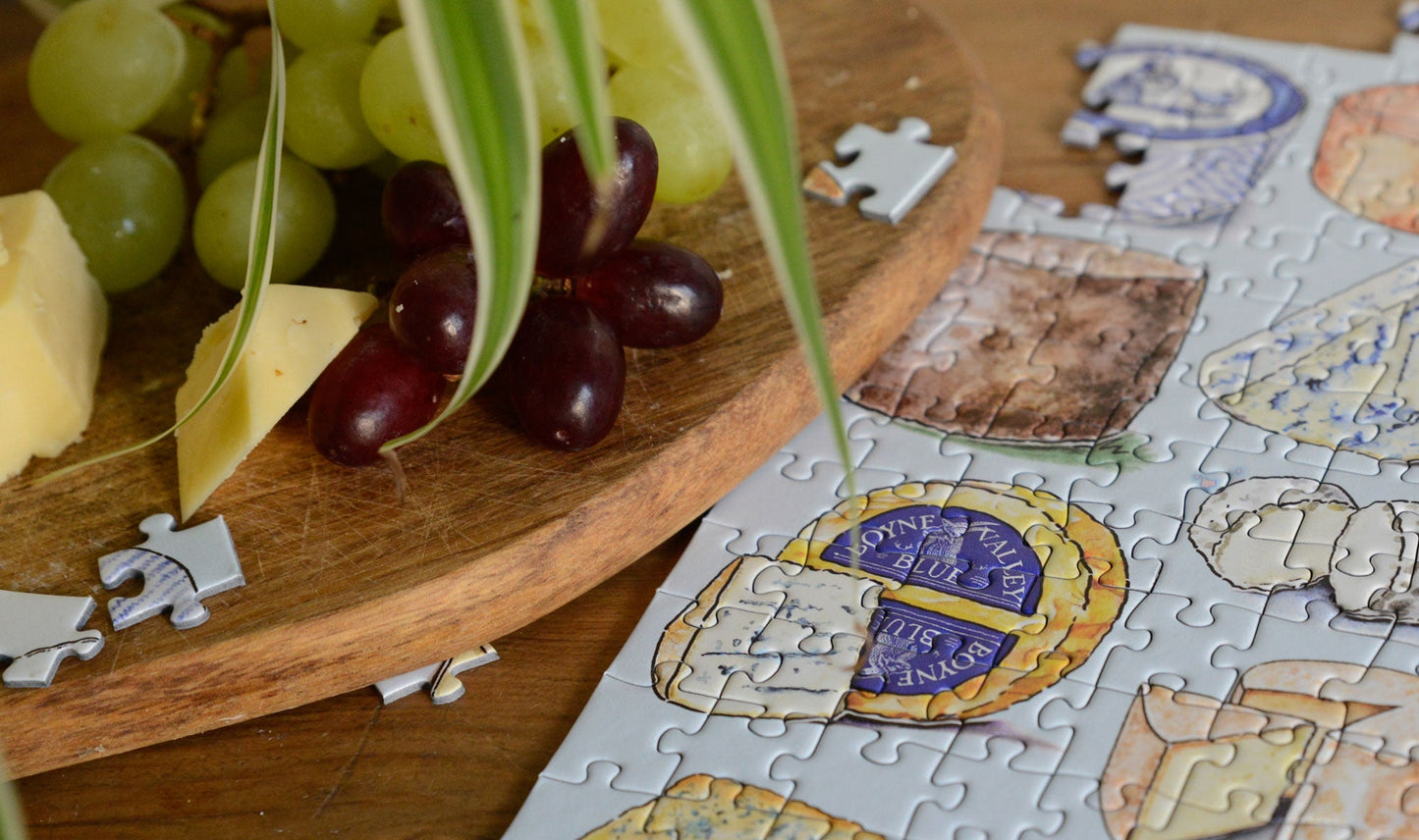 A Cheesemonger's Map of British & Irish Cheese 1000 Piece Jigsaw Puzzle