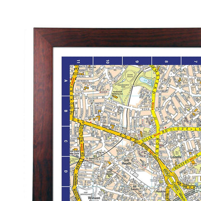 A-Z Map of  Birmingham Wall Map