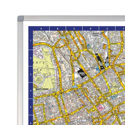 A-Z Map of Central London Wall Map