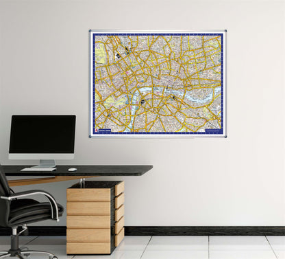 A-Z Map of Central London Wall Map