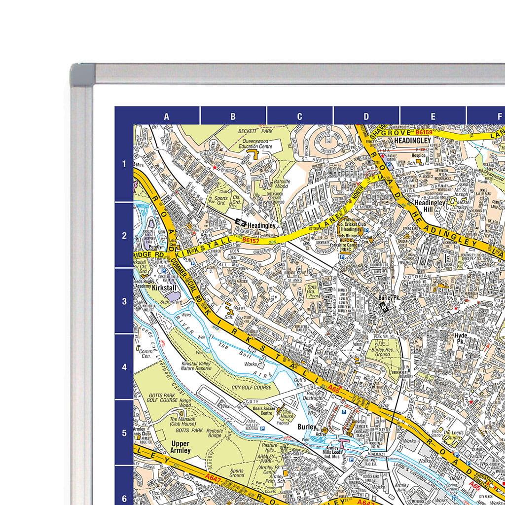 A-Z Map of Leeds Wall Map