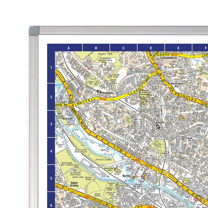 A-Z Map of Leeds Wall Map