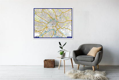 A-Z Map of Leeds Wall Map