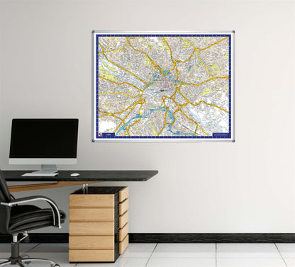 A-Z Map of Leeds Wall Map