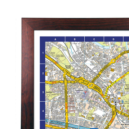 A-Z Map of Manchester Wall Map