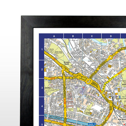 A-Z Map of Manchester Wall Map