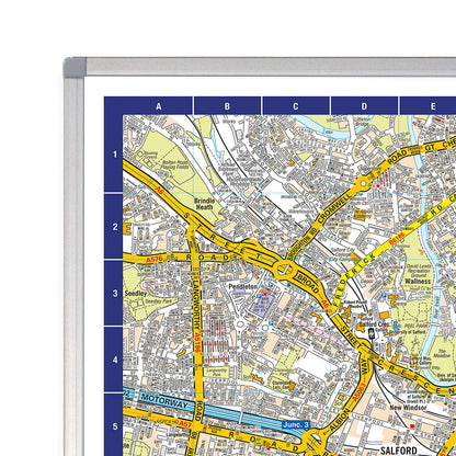 A-Z Map of Manchester Wall Map