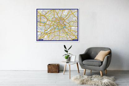 A-Z Map of Manchester Wall Map