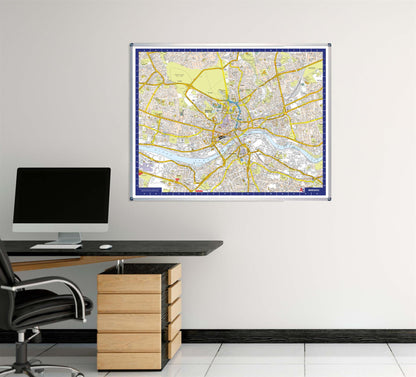A-Z Map of Newcastle Wall Map