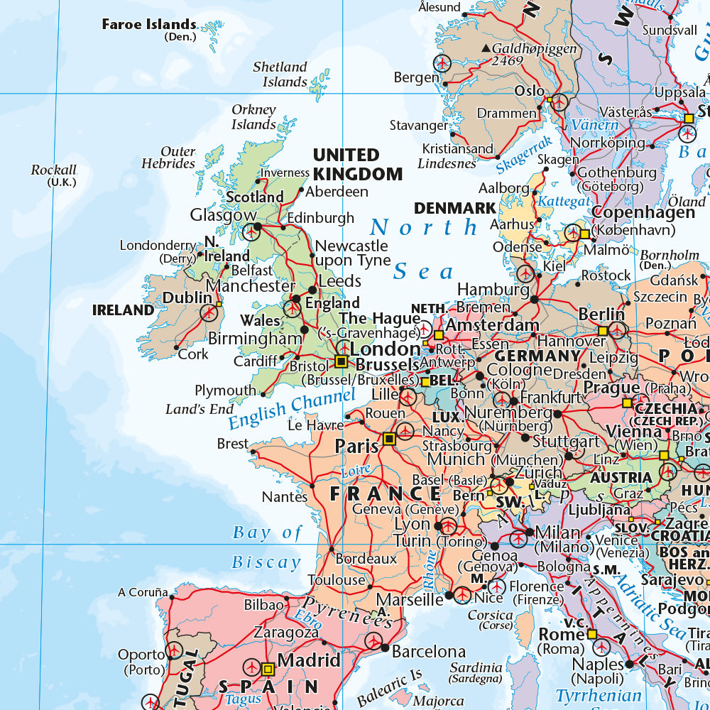 World Political Wall Map