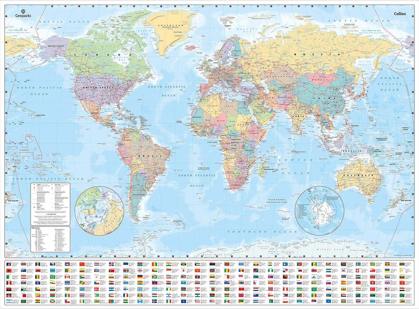 World Political Wall Map