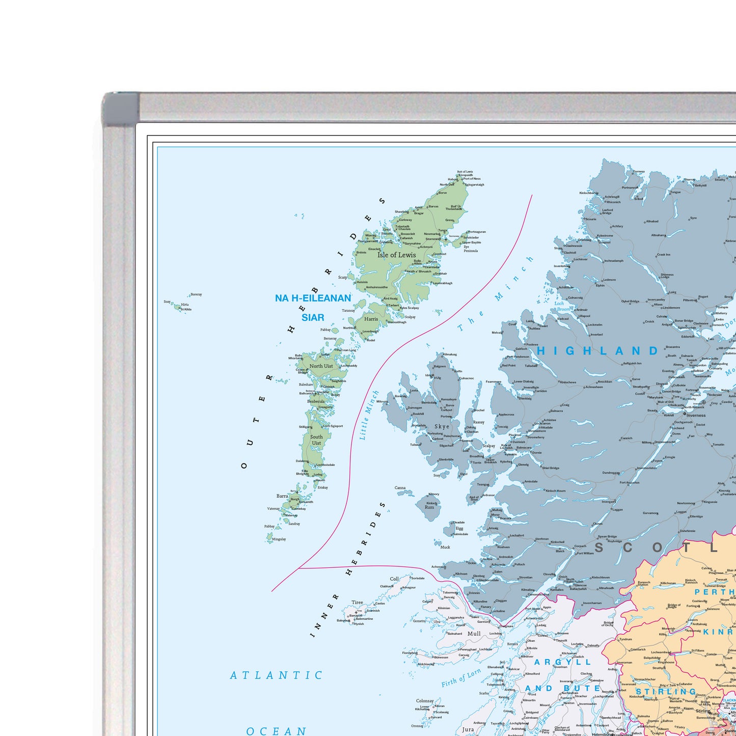 Counties UK Wall Map (Laminated)