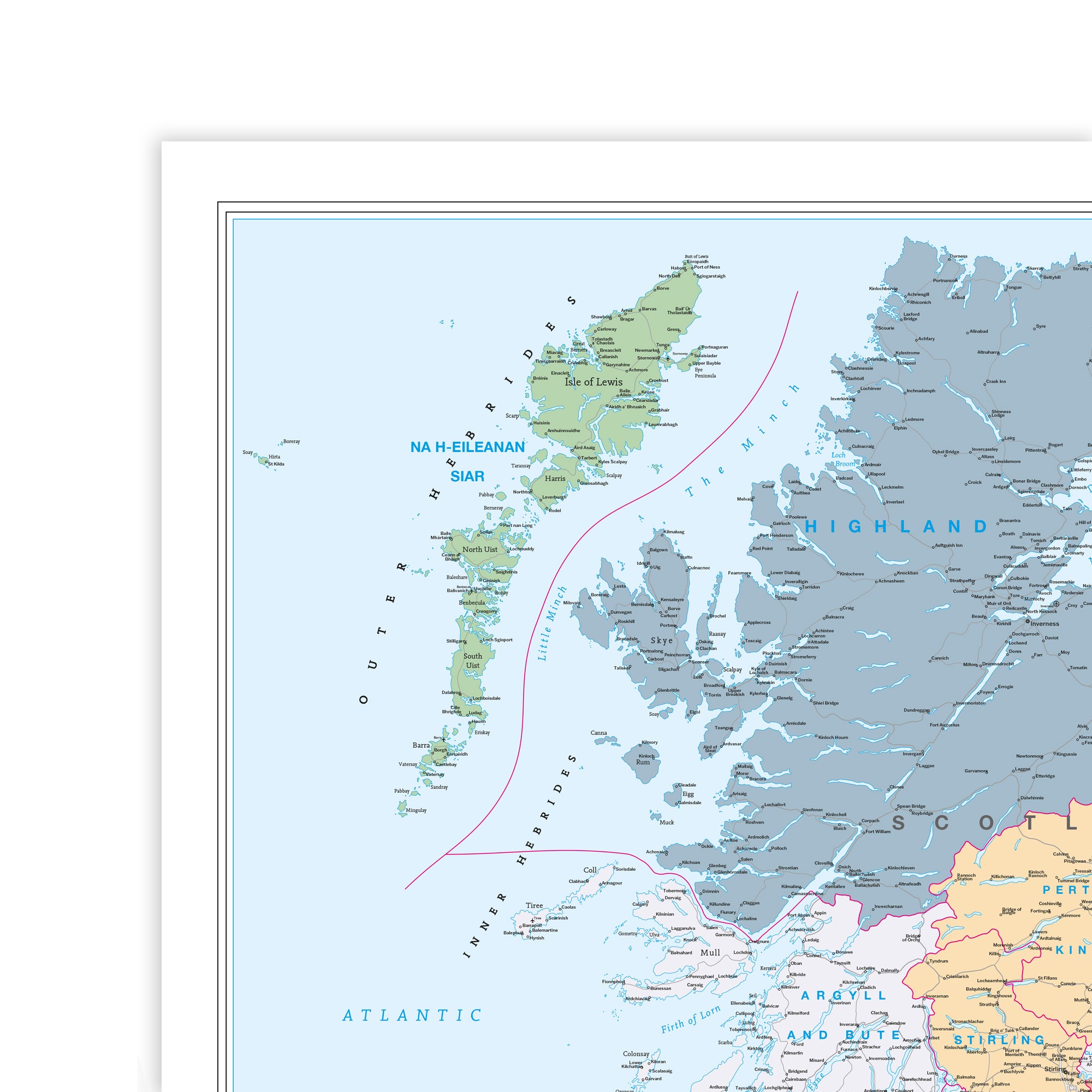 Counties UK Wall Map (Laminated) – Geopacks