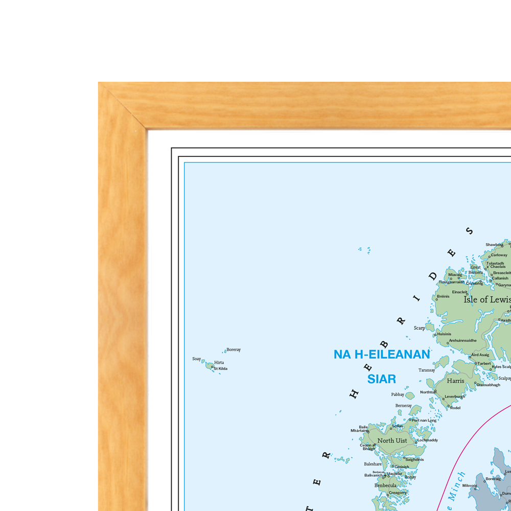 Counties UK Wall Map (Laminated)
