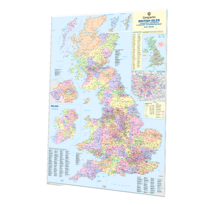 Supersize UK Counties Wall Map