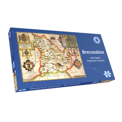 Breconshire Historical Map 1000 Piece Jigsaw Puzzle (1610)