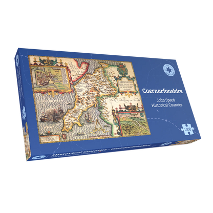 Caernarfonshire Historical Map 1000 Piece Jigsaw Puzzle (1610)