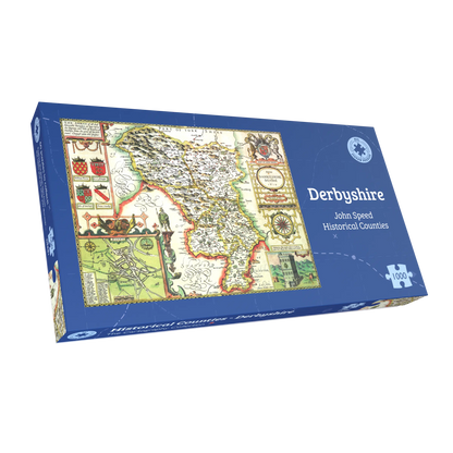 Derbyshire Historical Map 1000 Piece Jigsaw Puzzle (1610)