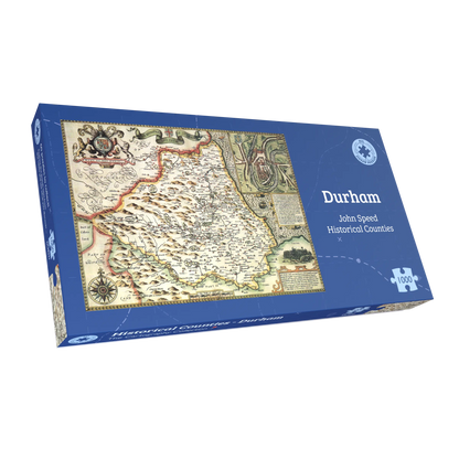 Durham Historical Map 1000 Piece Jigsaw Puzzle (1610) - John Speed