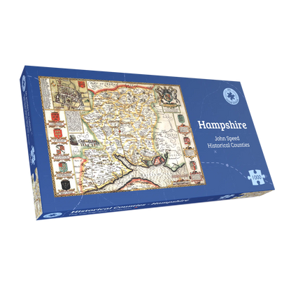 Hampshire Historical Map 1000 Piece Jigsaw Puzzle (1610)
