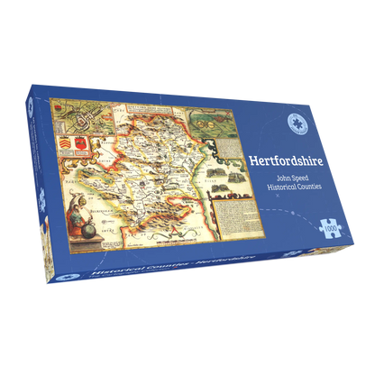 Hertfordshire Historical Map 1000 Piece Jigsaw Puzzle (1610)