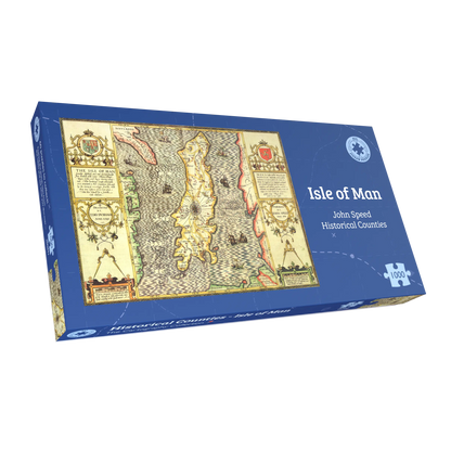 Isle of Man Historical Map 1000 Piece Jigsaw Puzzle (1610)
