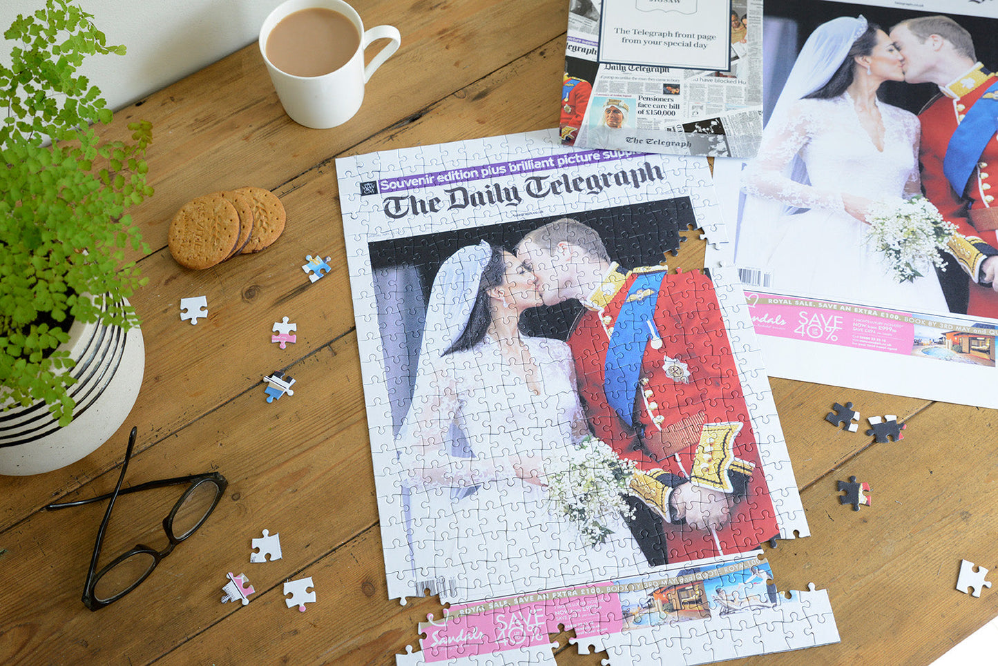 Personalised "The Telegraph" Front Page Newspaper Jigsaw Puzzle