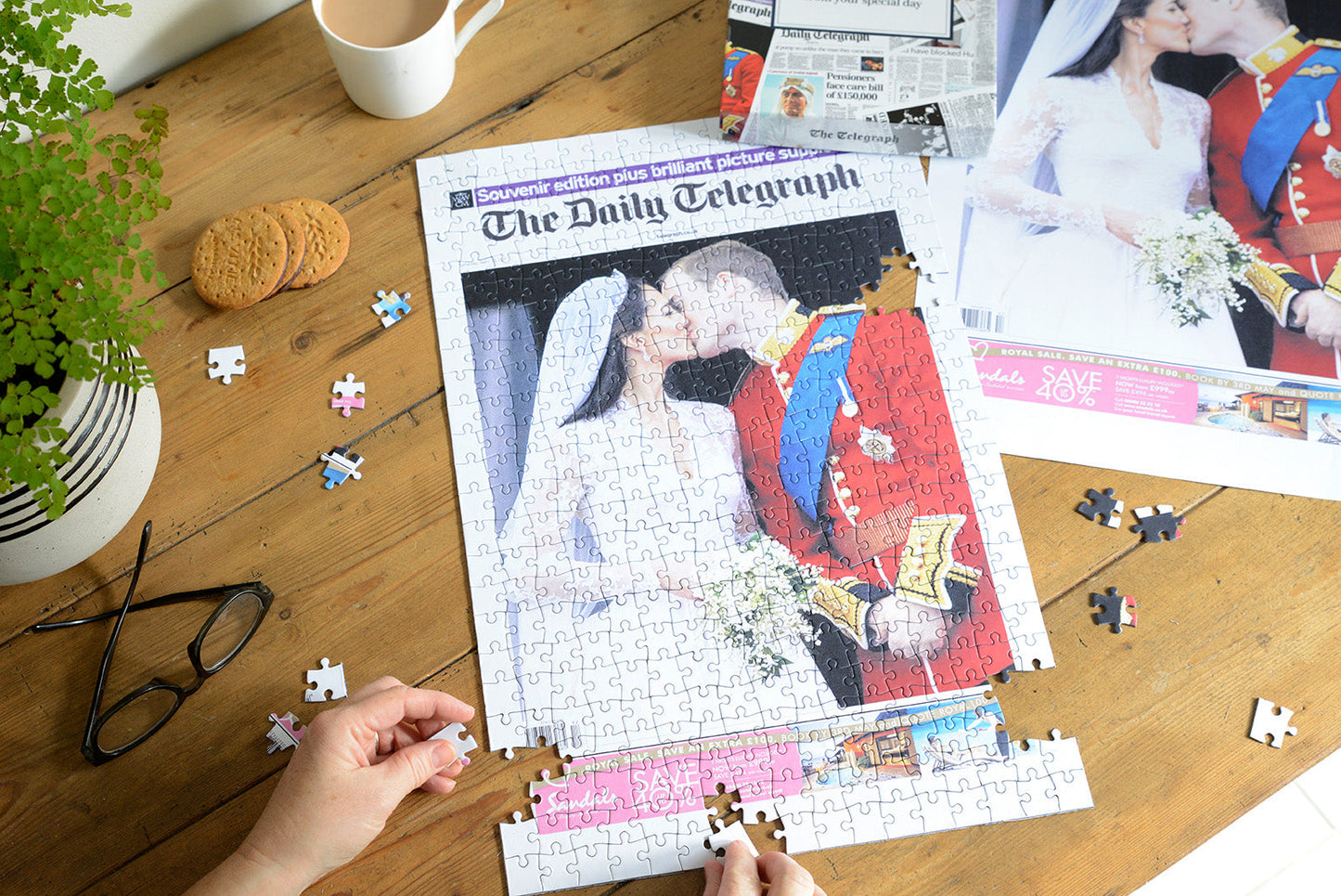 Personalised "The Telegraph" Front Page Newspaper Jigsaw Puzzle