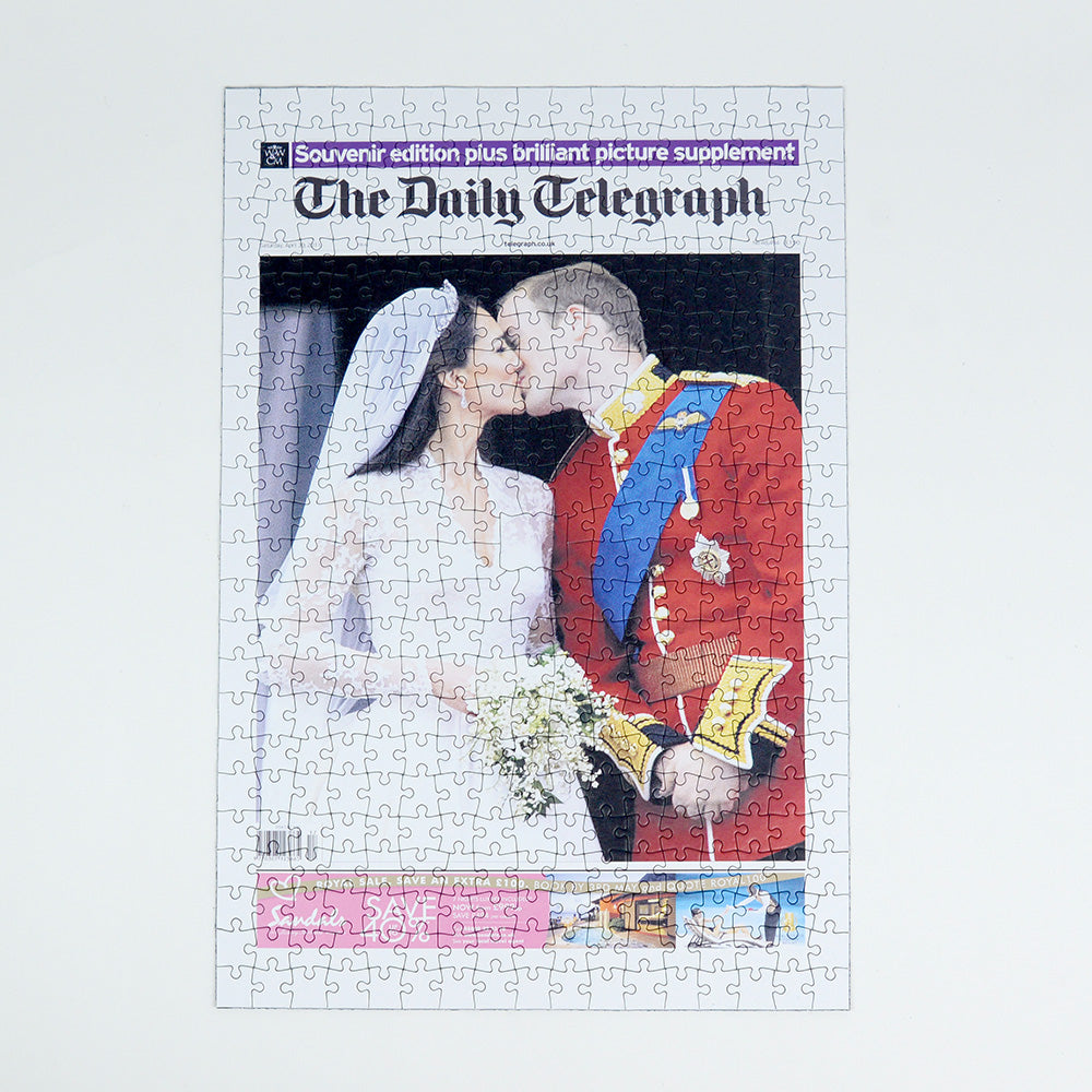 Personalised "The Telegraph" Front Page Newspaper Jigsaw Puzzle