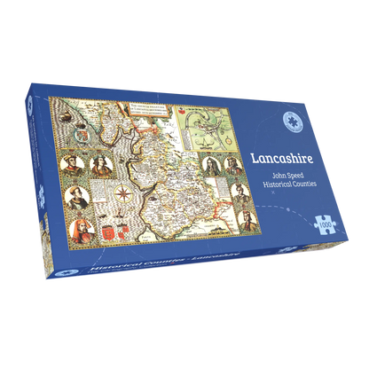 Lancashire Historical Map 1000 Piece Jigsaw Puzzle (1610)