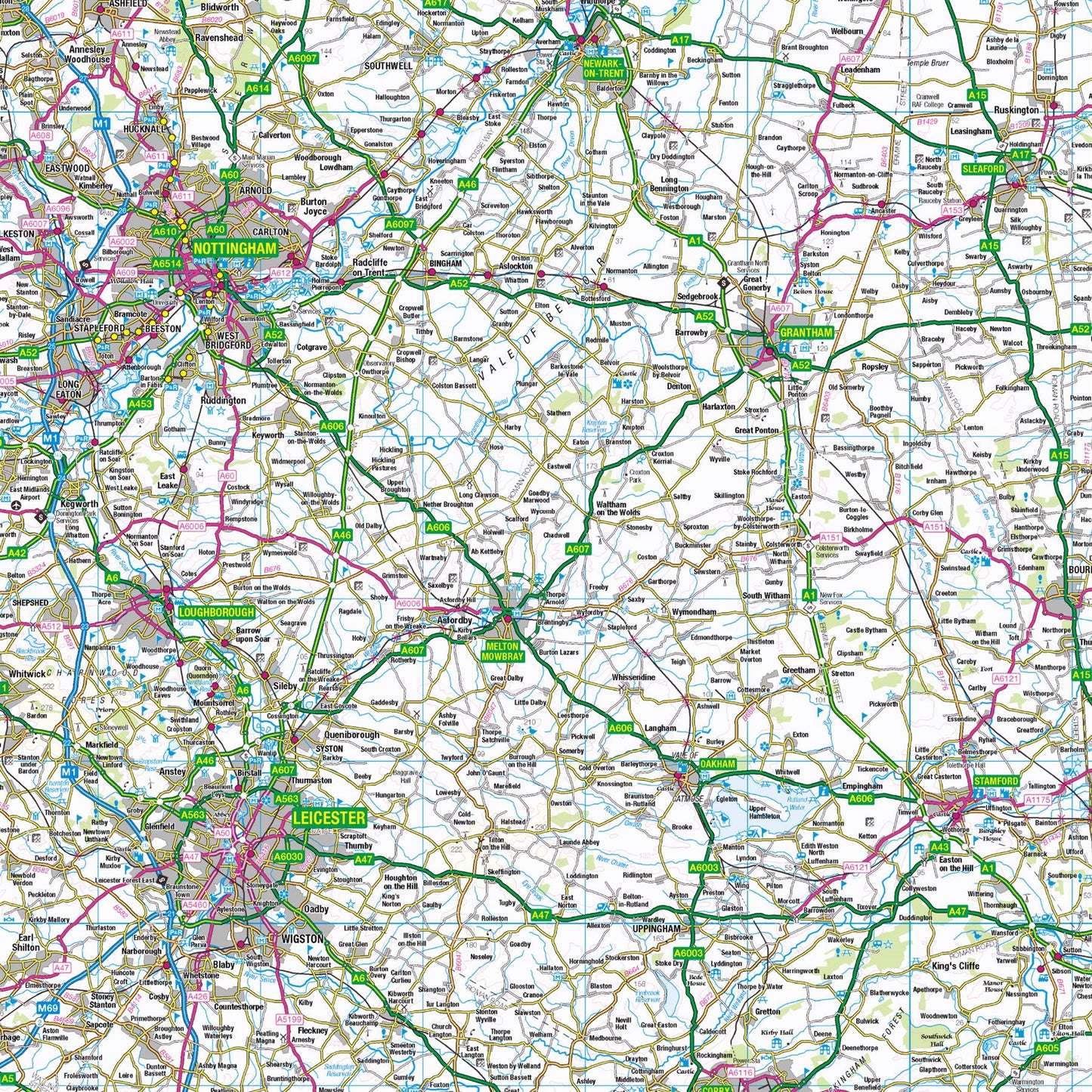 East Midlands: Regional Map