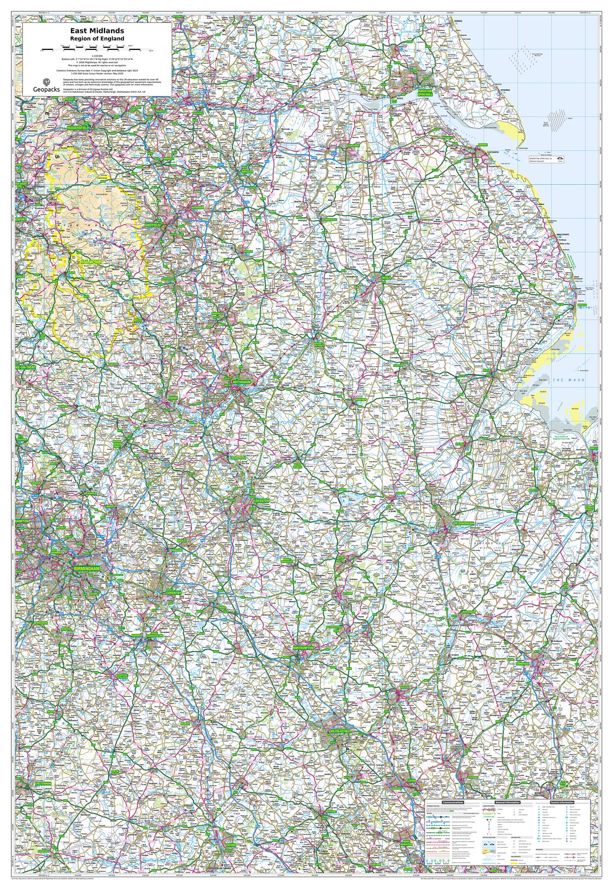East Midlands: Regional Map