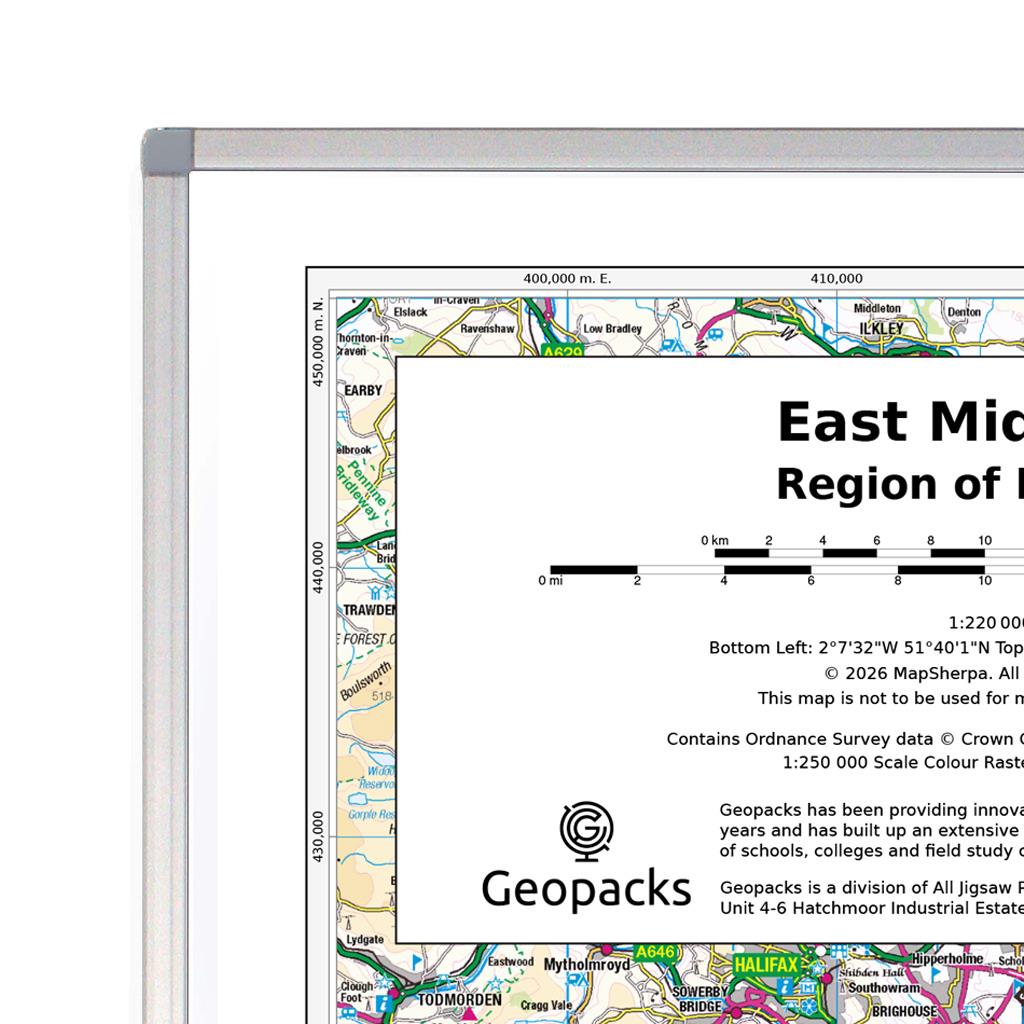 East Midlands: Regional Map