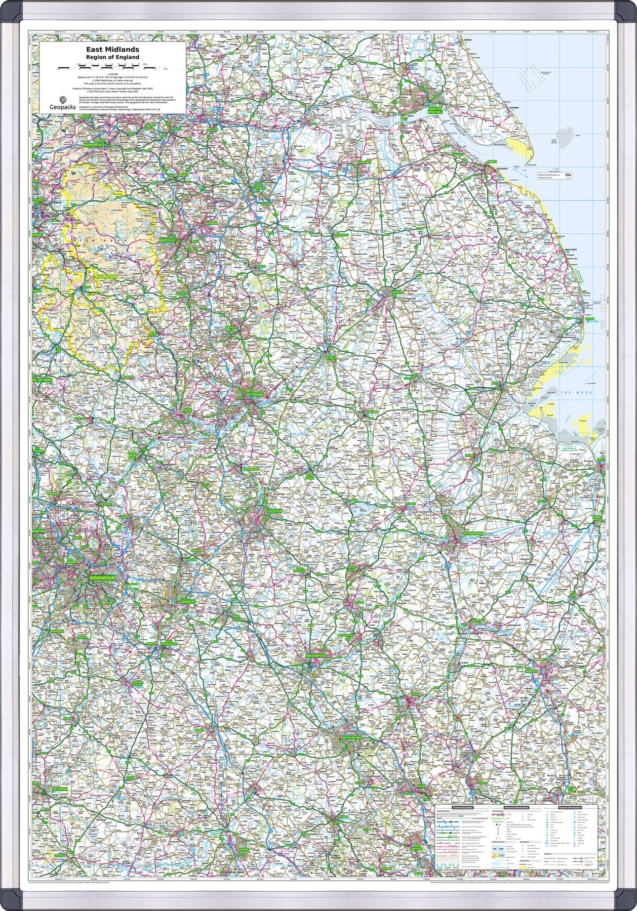 East Midlands: Regional Map