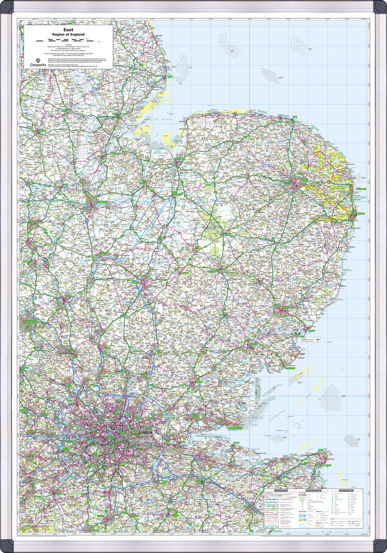 East of England: Regional Map