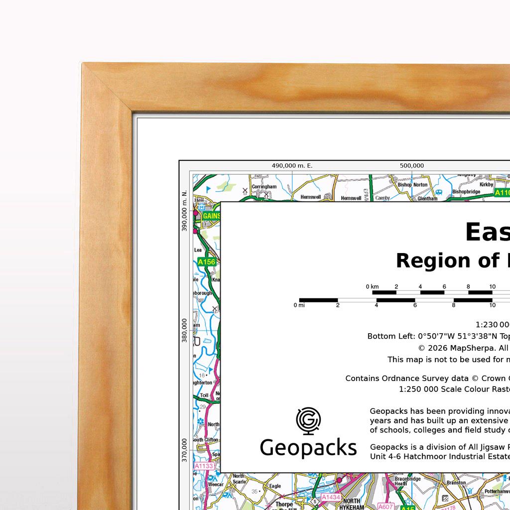 East of England: Regional Map