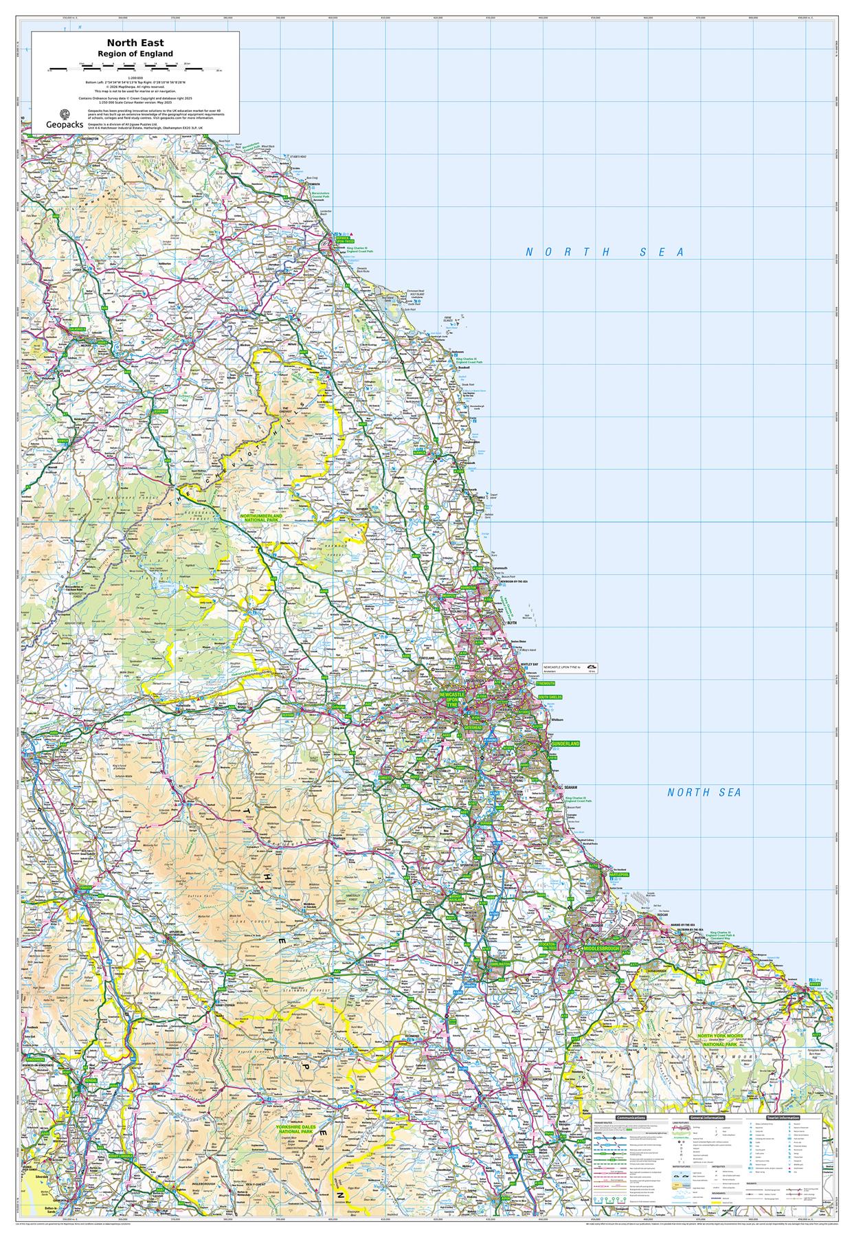 North East England: Regional Map