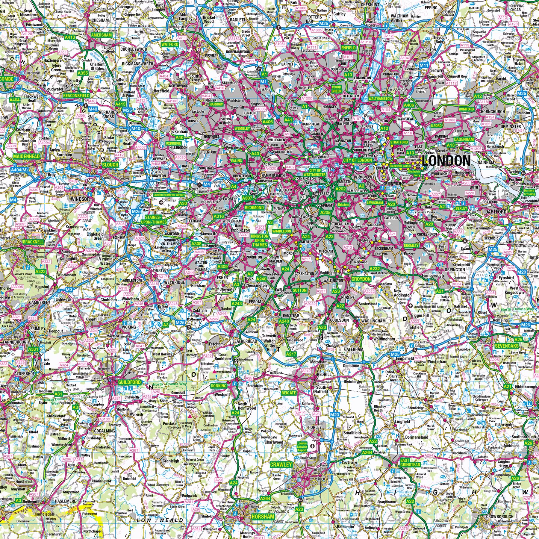 UK Wall Maps – Geopacks