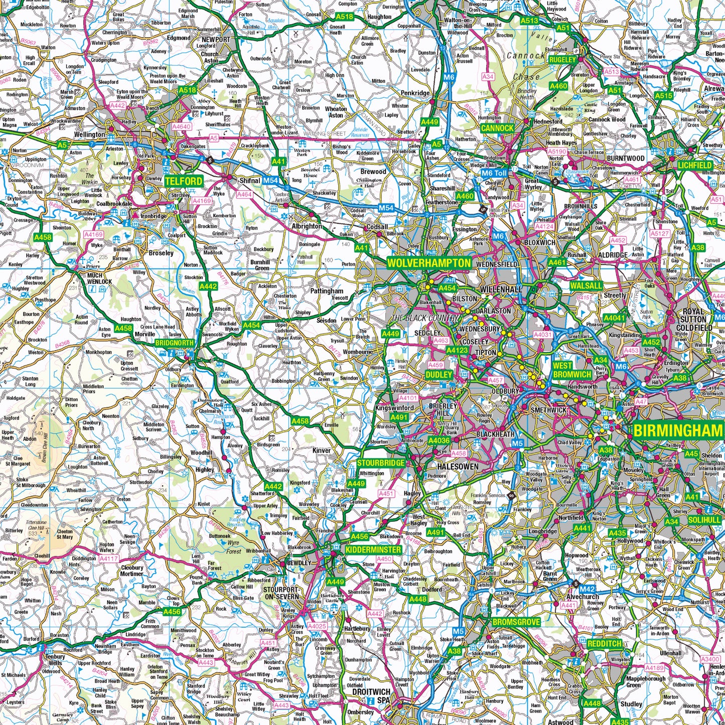 West Midlands: Regional Map