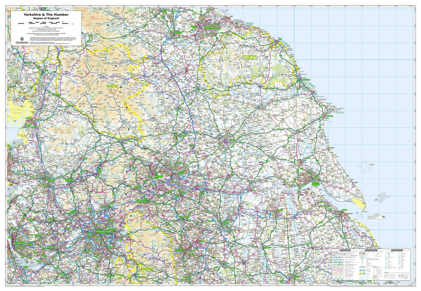 Yorkshire & The Humber: Regional Map