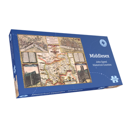 Middlesex Historical Map 1000 Piece Jigsaw Puzzle (1610)