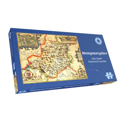 Montgomeryshire Historical Map 1000 Piece Jigsaw Puzzle (1610)