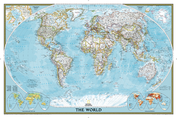 World Classic Wall Map