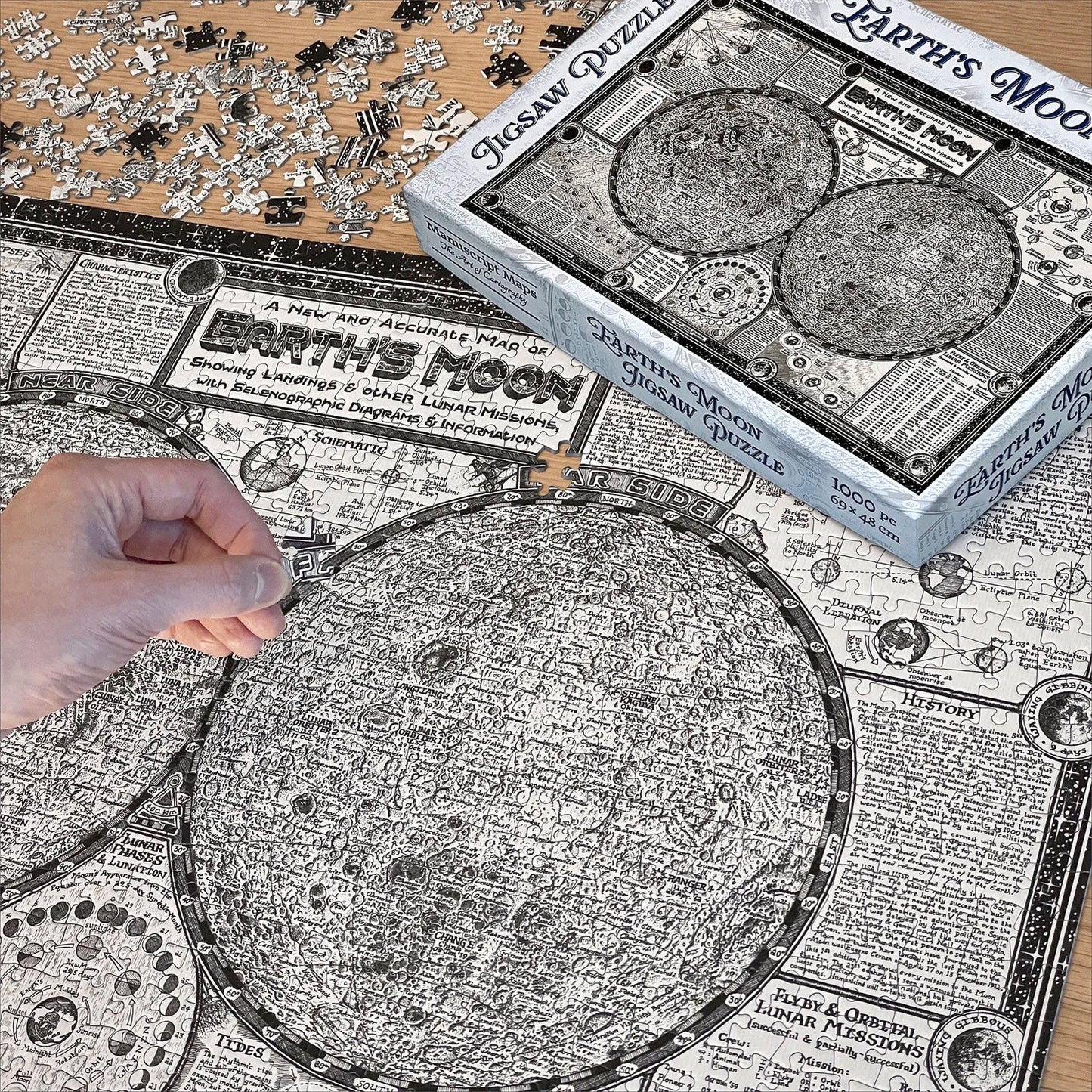 Moon Map Jigsaw 
Puzzle - 1000 pieces