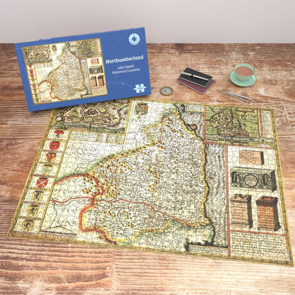 Northumberland Historical Map 1000 Piece Jigsaw Puzzle (1610)