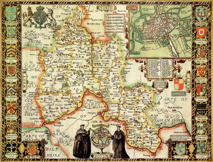 Oxfordshire Historical Map 1000 Piece Jigsaw Puzzle (1610)